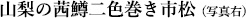 山梨の茜鱒二色巻き市松
