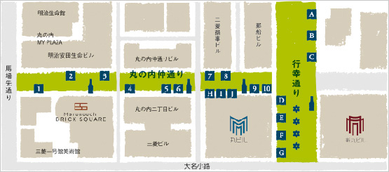 丸の内エリアマップ